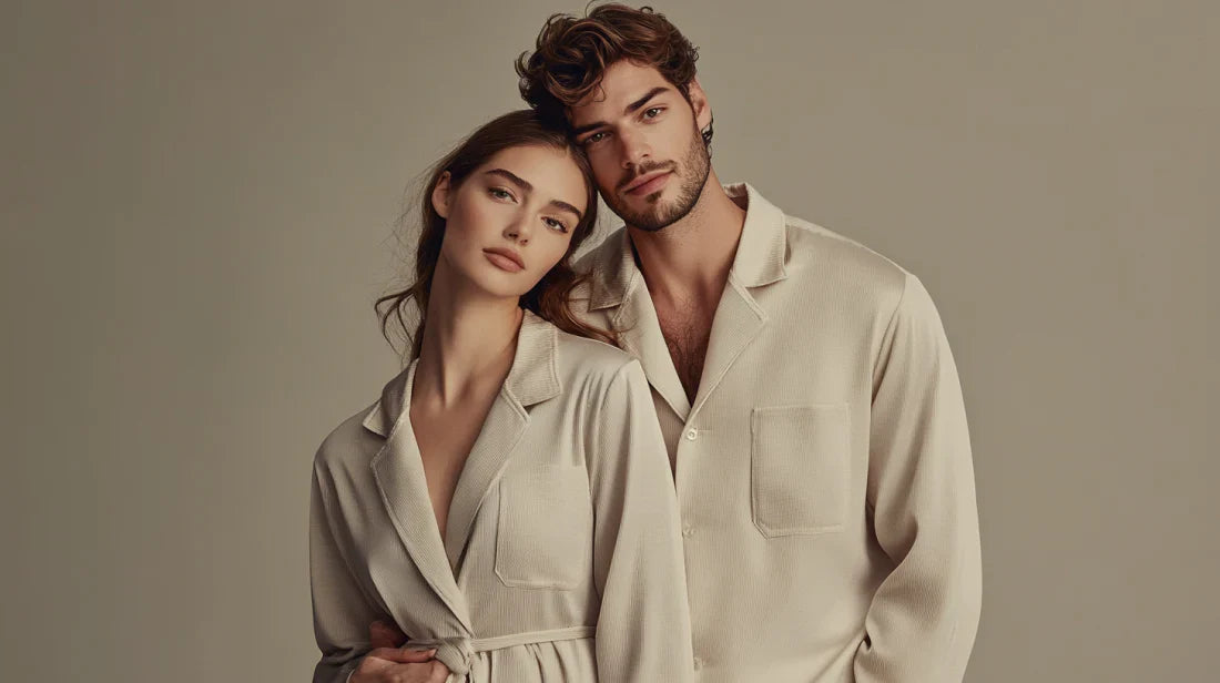 Pyjamas assortis pour des soirées cocooning et des moments