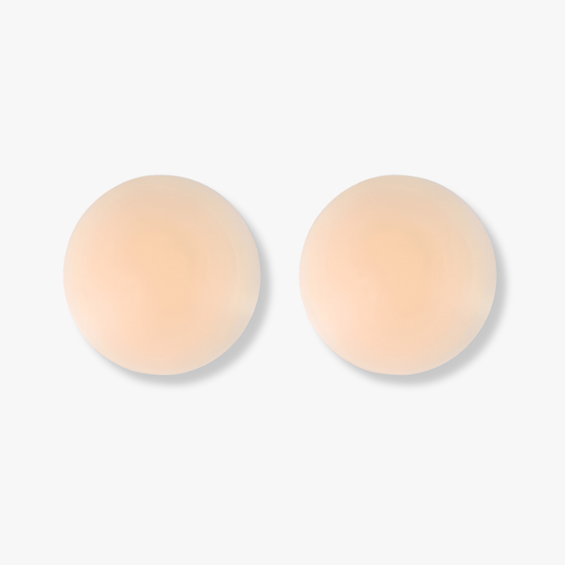 Cache-seins silicone peaux noires - Beige / 1 Paire / 7cm