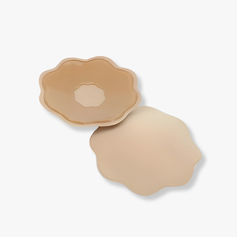 Cache-tétons contour naturel - pétales de peau
