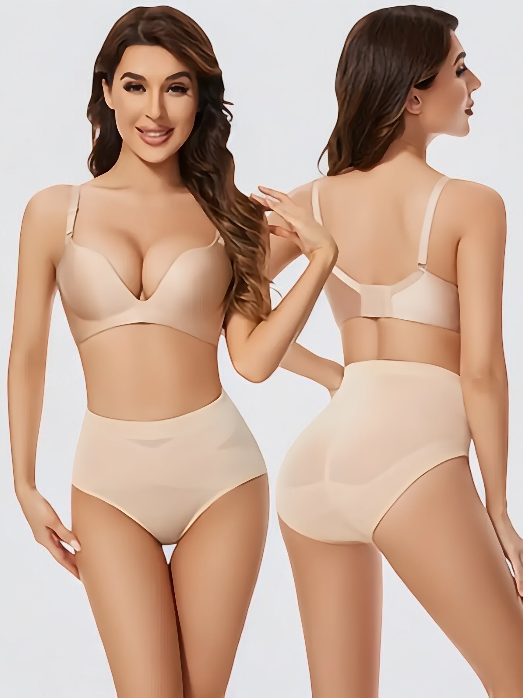 Culotte sculptante gainante taille haute pack 2 pièces