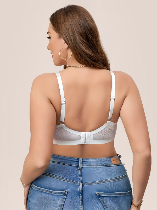 Soutien gorge push up grande taille avec motifs de dentelle