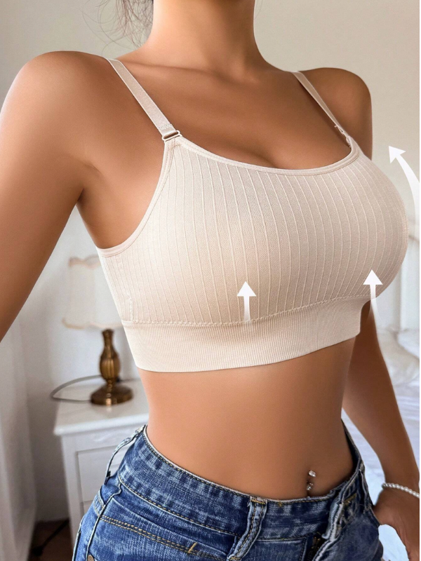 Soutien-gorge sans couture dos nu avec décolleté profond