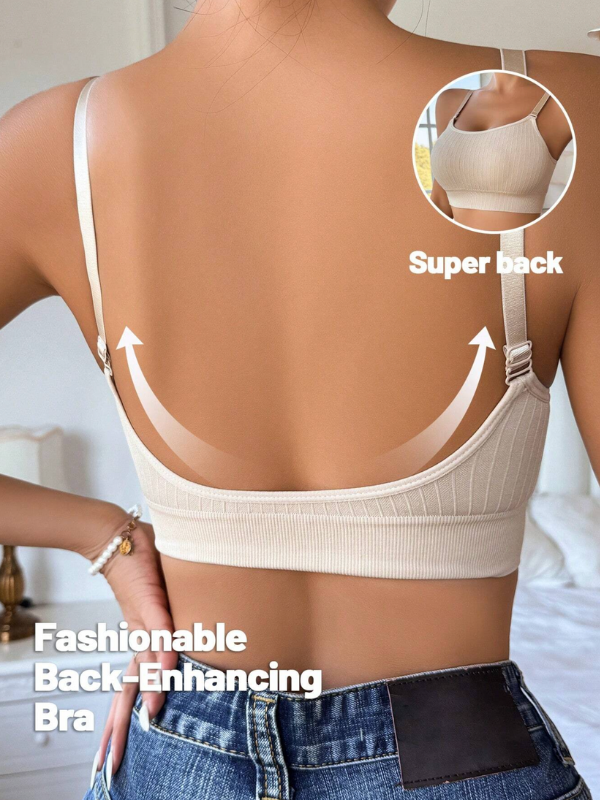 Soutien-gorge sans couture dos nu avec décolleté profond