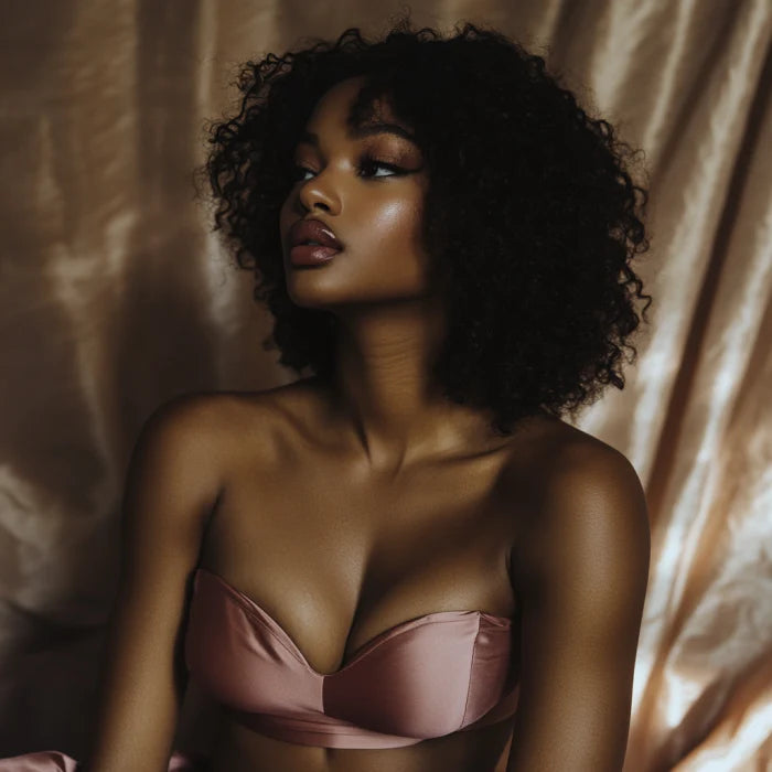 La lingerie en soie offre éclat naturel pour des occasions