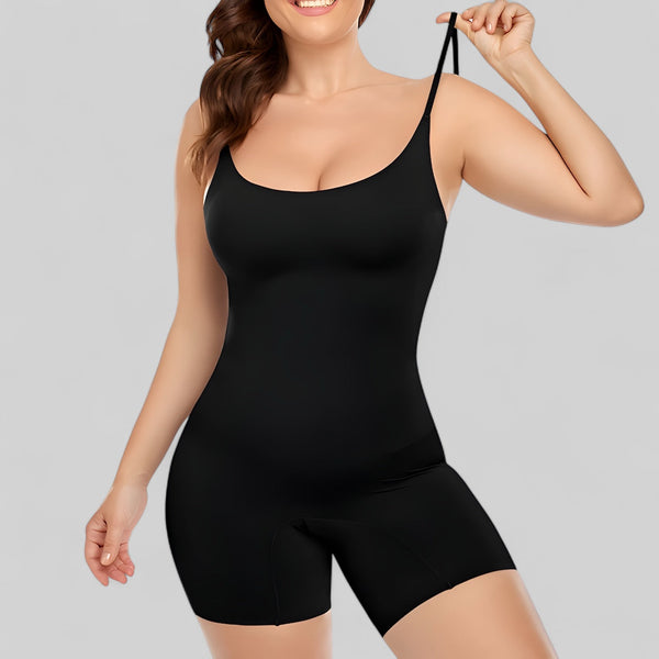 Body sculptant femme combinaison noire amincissante à bretelles ajustables