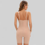 Body short gainant femme avec soutien-gorge intégré