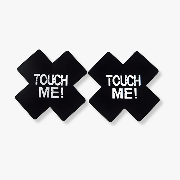 Cache-tétons croix "Touch Me!"