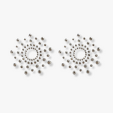 Cache-tétons paillettes - Blanc