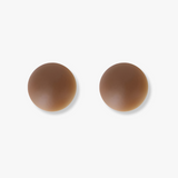 Cache-tétons peau noire - Marron / 1 Paire / 8cm