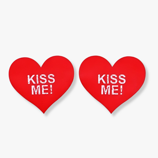 Cache-tétons sexy coeur "Kiss me"