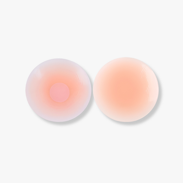Cache-tétons silicone invisibles réutilisables — nude