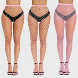 Ensemble de 3 Collants filet - Mailles fines moyennes