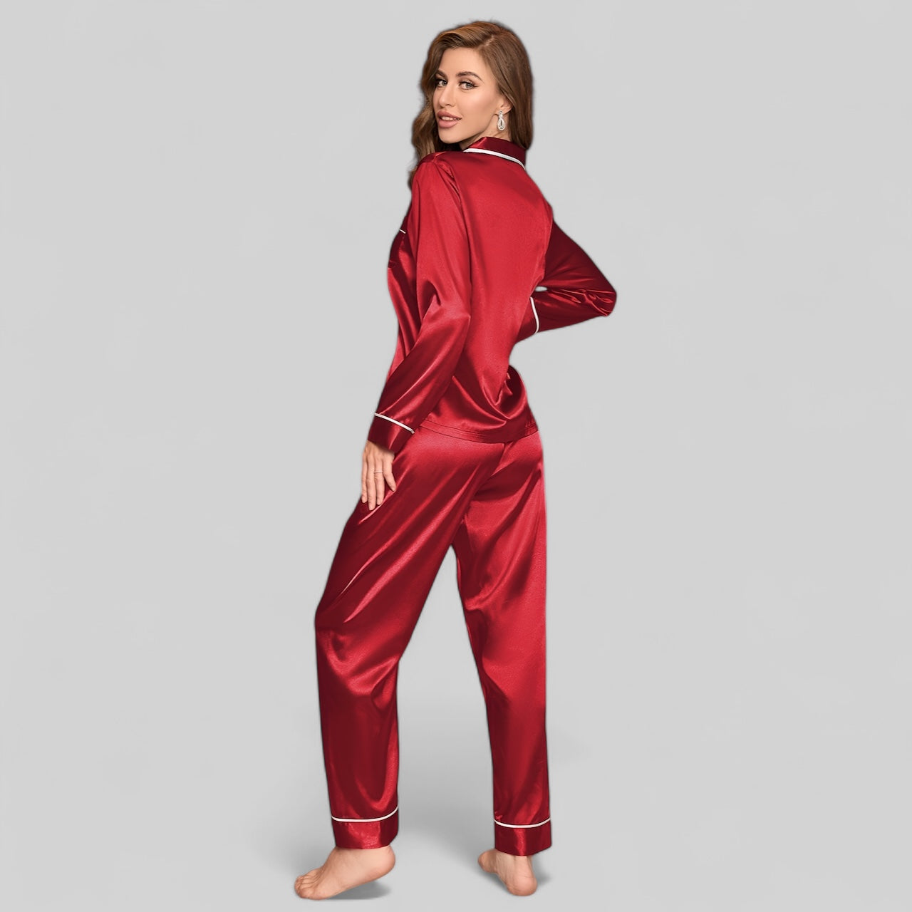 Ensemble pyjama femme en satin