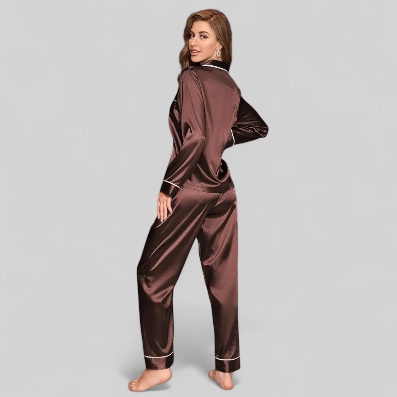 Ensemble pyjama femme en satin