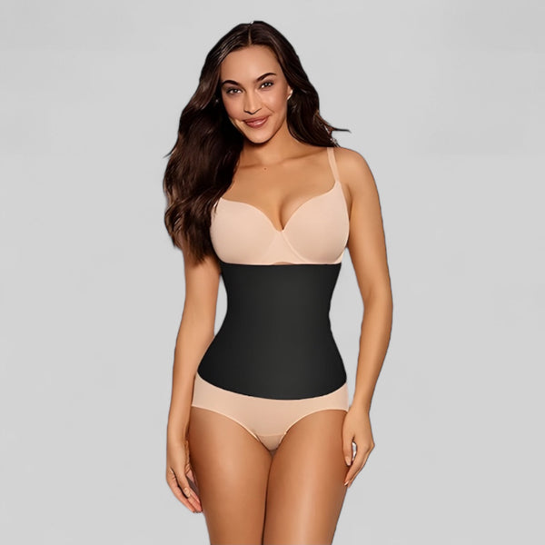 Gaine taille haute amincissante en tissu élastique avec soutien dorsal