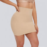 Jupe gainante taille haute effet sculptant pour femme