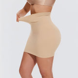 Jupe gainante taille haute effet sculptant pour femme