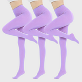 Pack de 3 collants opaques nude taille haute pour femme - 3