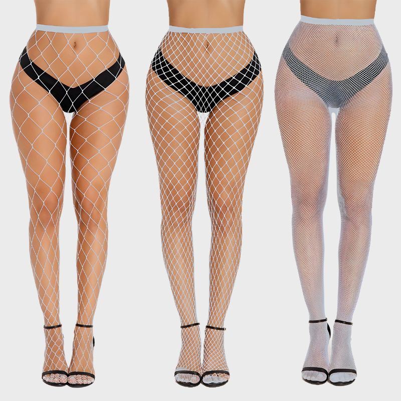 Pack de 3 collants résille - Mailles fines moyennes