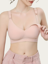 Soutien-gorge allaitement avec armatures de soutien - Rose