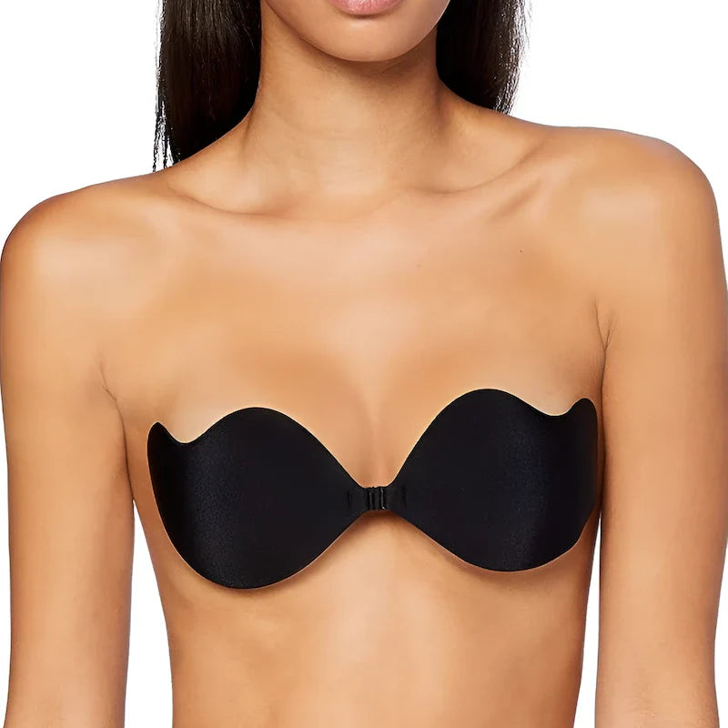 Soutien-gorge auto-adhésif dos nu - Noir / 70A/70B/75A/80A