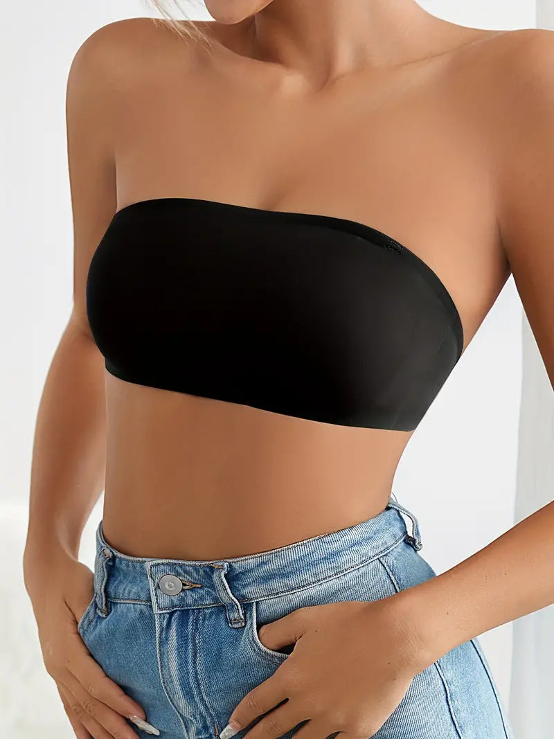 Soutien gorge bandeau invisible Noir / S
