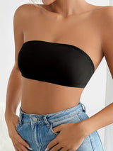 Soutien gorge bandeau invisible Noir / S