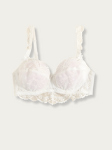 Soutien-gorge dentelle transparente avec bonnets doublés