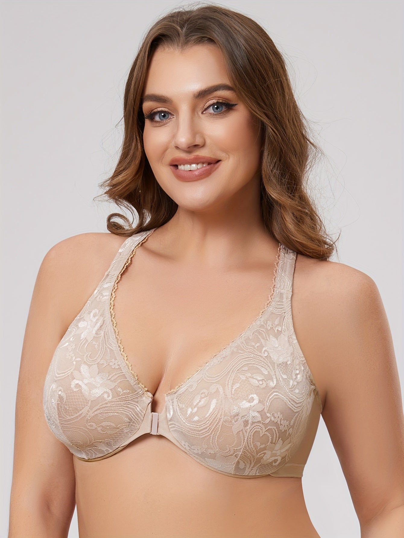 Soutien-gorge grande taille dentelle