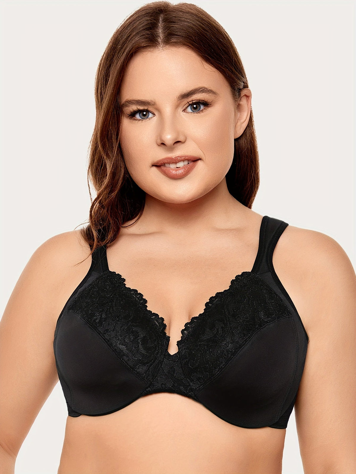 Soutien gorge grande taille maintien optimal Noir / 80E