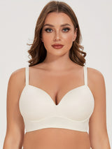 Soutien-gorge grande taille sans armature - Blanc / 80E