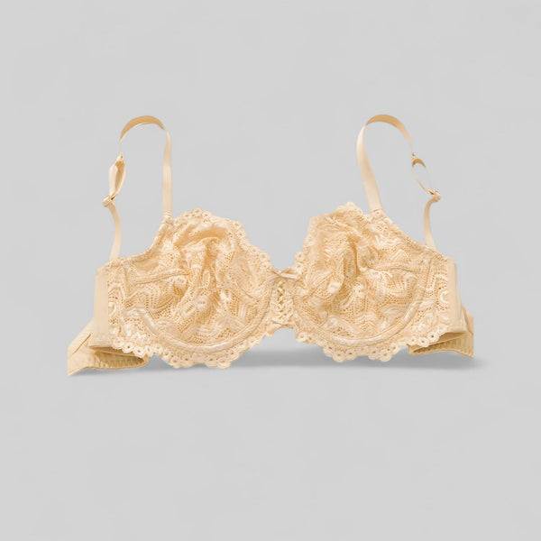 Soutien-gorge romantique en dentelle florale délicate avec armatures