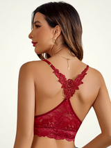 Soutien-gorge sans armature dos nageur dentelle
