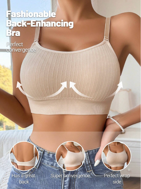 Soutien-gorge sans couture dos nu avec décolleté profond