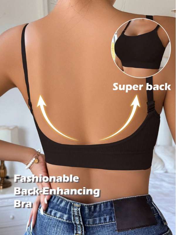 Soutien-gorge sans couture dos nu avec décolleté profond