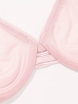 Soutien-gorge satiné sans couture avec armatures