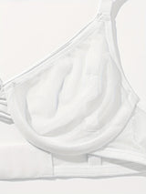 Soutien-gorge satiné sans couture avec armatures