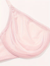 Soutien-gorge satiné sans couture avec armatures